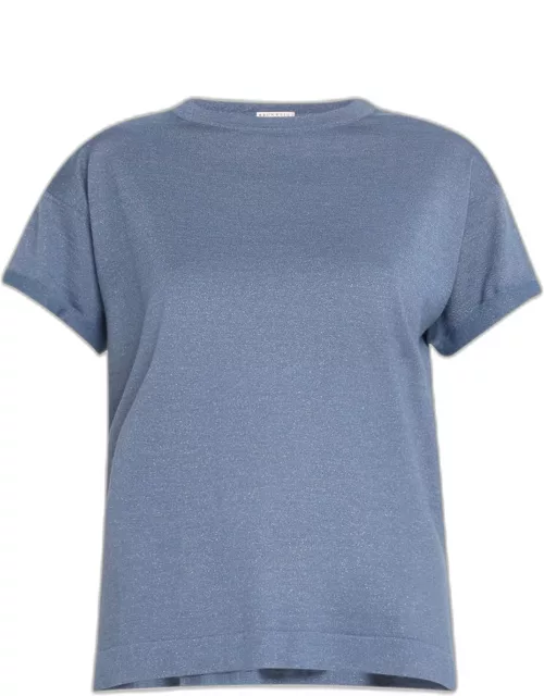 Cashmere Silk Lurex T-Shirt