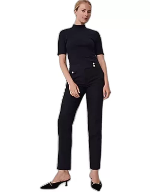Ann Taylor The Extended Tab Waist Eva Ankle Pant in Twil