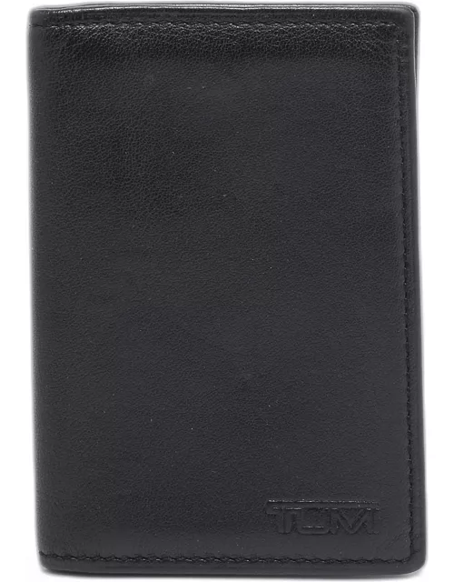 TUMI Black Leather Bifold Card Holder