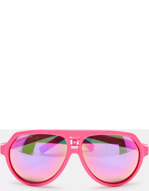 Dsquared2 Pink Mirrored DQ0093 75Z Aviator Sunglasse