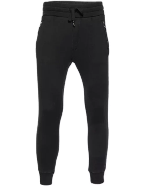 Dolce & Gabbana Black Cotton Jogger Pants