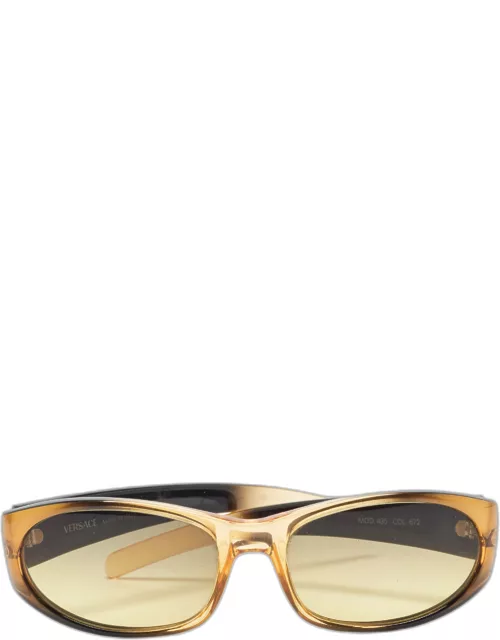 Versace Brown MOD.435 Medusa Studded Oval Sunglasse