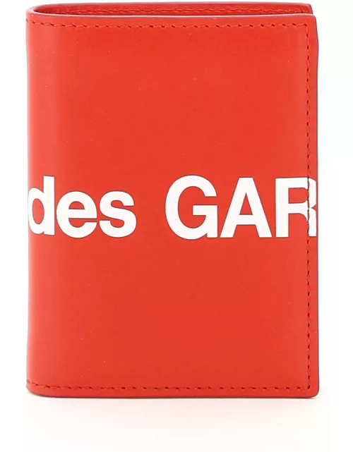COMME DES GARCONS WALLET small bifold wallet with huge logo