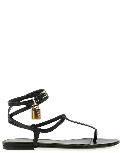 Tom Ford Padlock Detail Thong Sandal