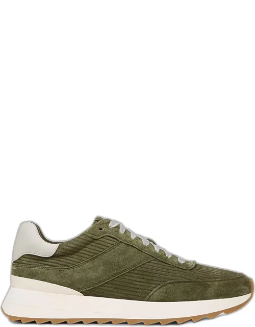 Men's Edric Corduroy Suede Runner Sneaker