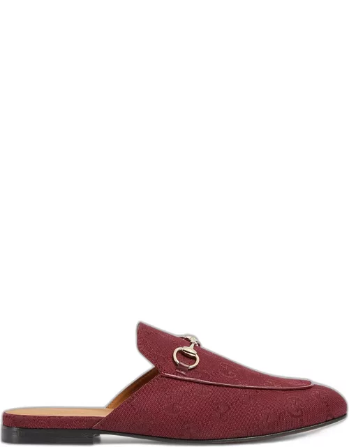 Princetown GG Canvas Bit Loafer Mule
