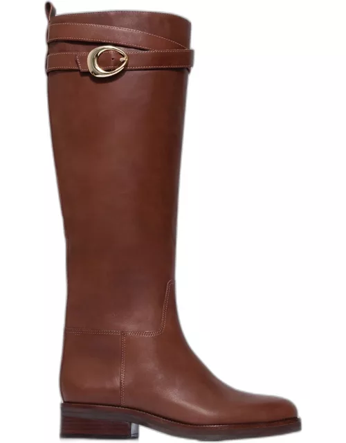 Tanner Leather Buckle Riding Boot