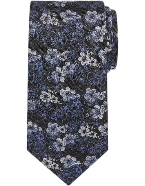 JoS. A. Bank Men's Reserve Collection Filetto Floral Tie, Charcoal, One