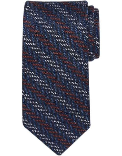 JoS. A. Bank Men's Reserve Collection Chevron Knit Stripe Tie, Rust, One