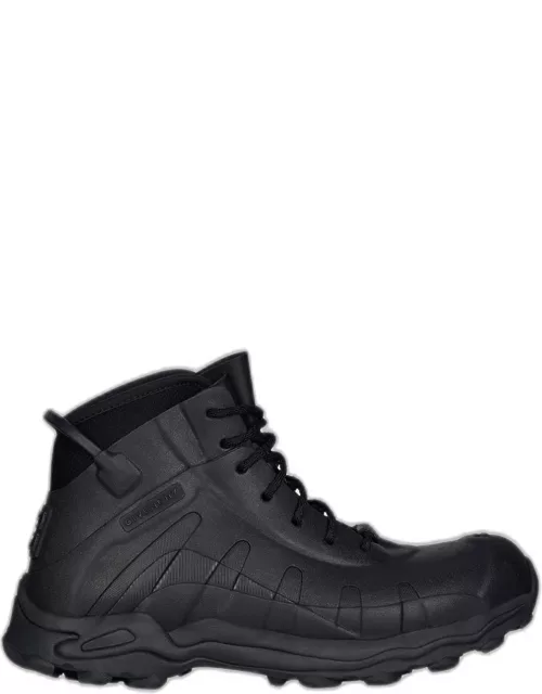 Men's High Rubber Lace-Up Boot