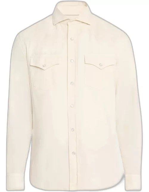 Men's Cotton Corduroy Western Shirt