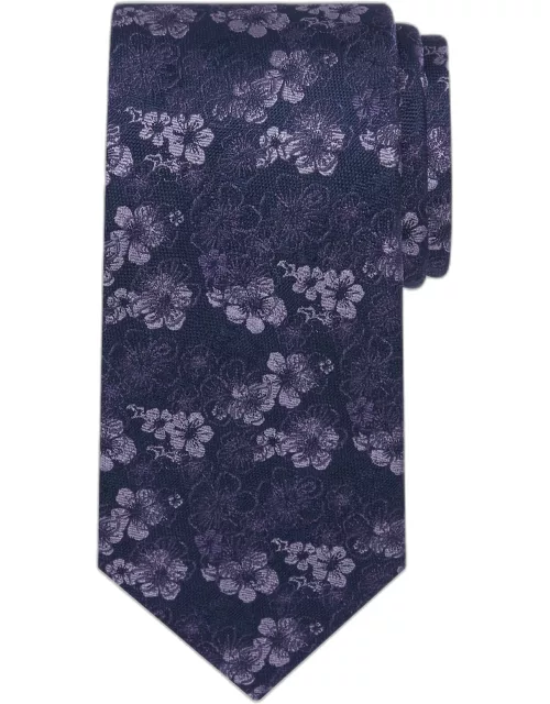 JoS. A. Bank Men's Reserve Collection Filetto Floral Tie, Purple, One