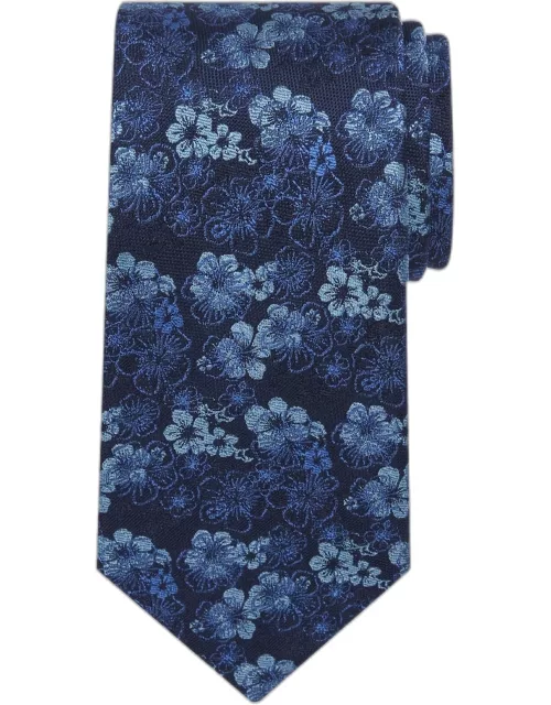 JoS. A. Bank Men's Reserve Collection Filetto Floral Tie, Navy, One