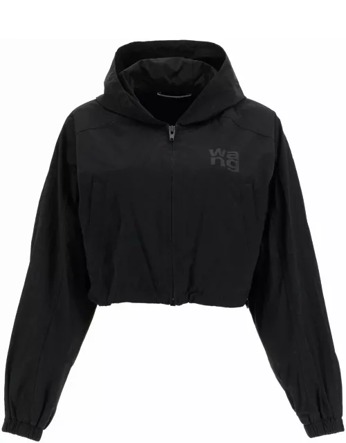 ALEXANDER WANG cropped hooded jacket with