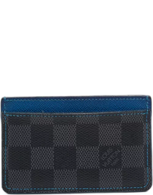 Louis Vuitton Blue Damier Graphite Canvas Card Holder