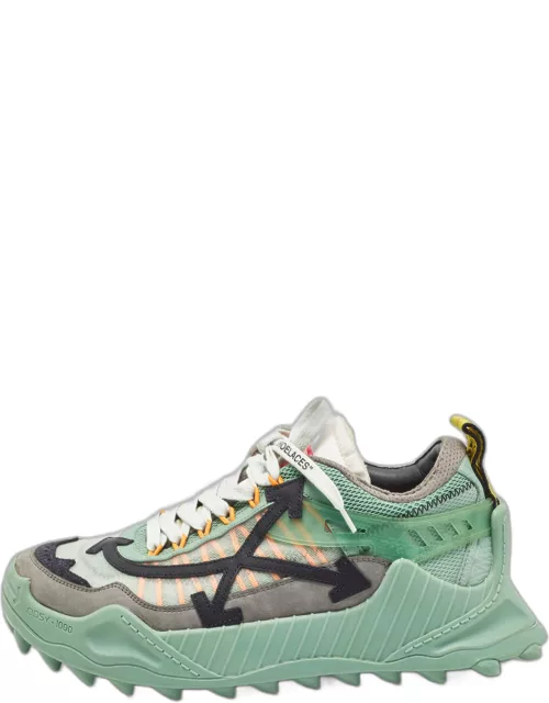 Off-White Multicolor Mesh and Nubuck Leather Odsy-1000 Sneaker