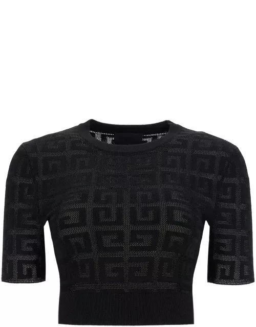 GIVENCHY 4g knit crop top in