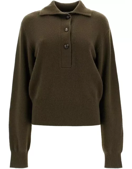 CHRISTOPHER ESBER cashmere polo-style pullover sweater