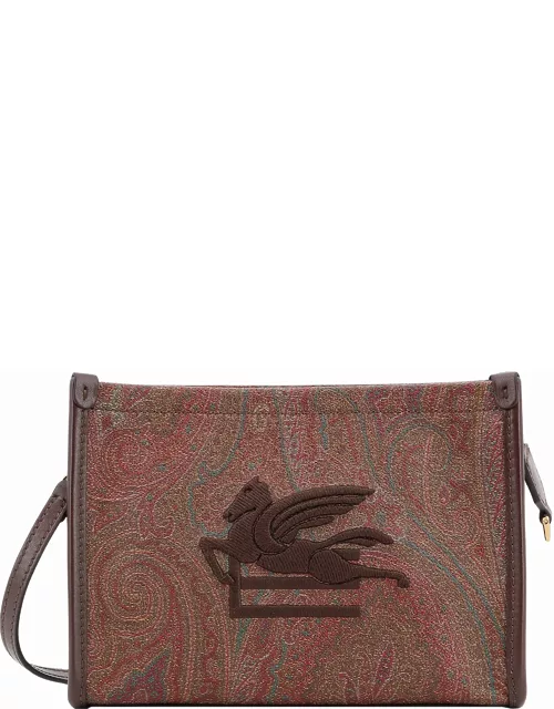 Etro arnica Brown Leather Clutch Bag