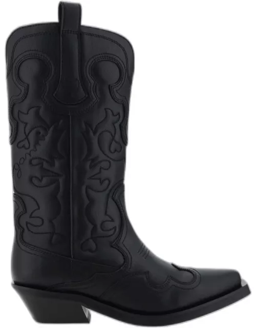 Boots GANNI Woman color Black