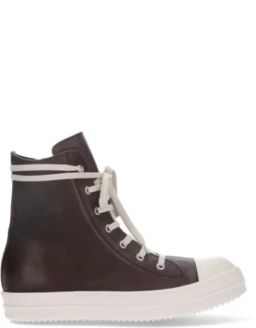 Rick Owens High-Top Sneakers With Zip