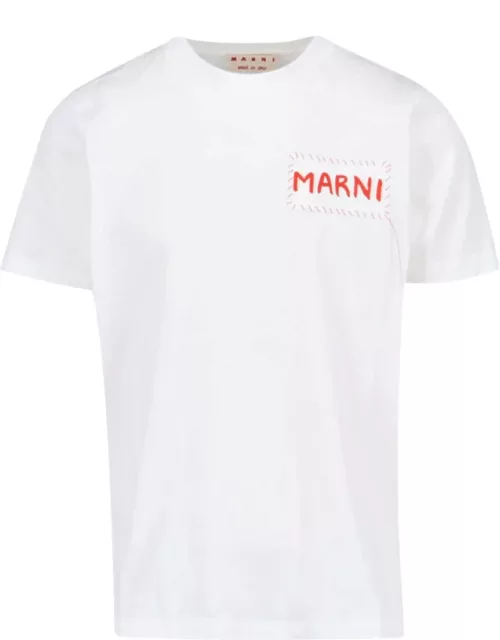 Marni T-Shirt With Logo Application