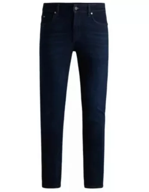 Delaware Slim-fit jeans in dark-blue super-soft denim- Dark Blue Men's Jean