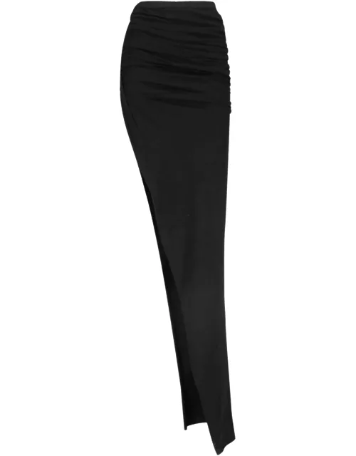 Rick Owens DRKSHDW 'Lido Edfu' Asymmetrical Draped Maxi Skirt