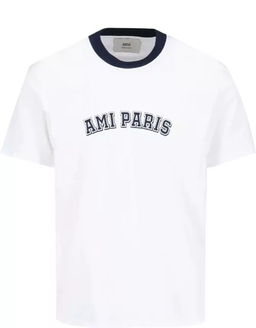 Ami "Paris" Logo T-Shirt