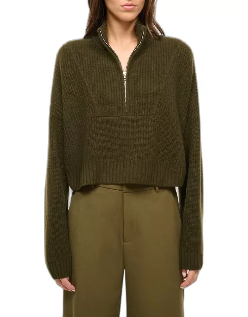 Cashmere Cropped Hampton Sweater