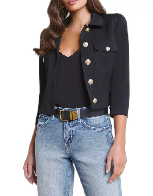 Kumi Cropped Fitted Jacket