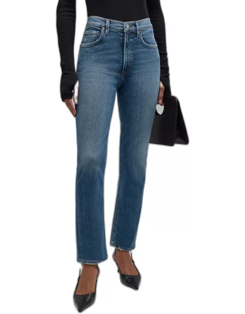 Kya Mid-Rise Straight Crop Jean