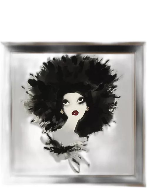 "The Feather Hat" Framed Giclee by Bridget Davie