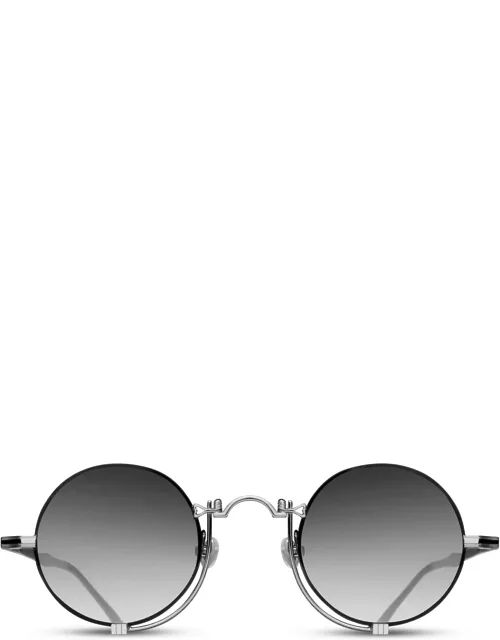 Matsuda 10601h - Palladium White / Black Sunglasse