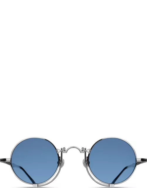 Matsuda 10601h - Palladium White / Cobalt Blue Sunglasse