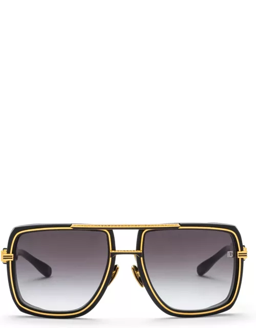 Balmain Soldier - Black / Gold Sunglasse