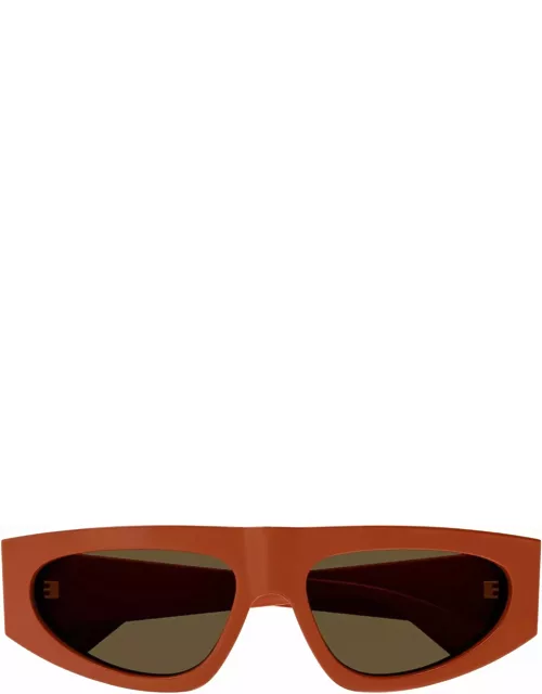 Bottega Veneta Eyewear Bv1277s-004 - Orange Sunglasse