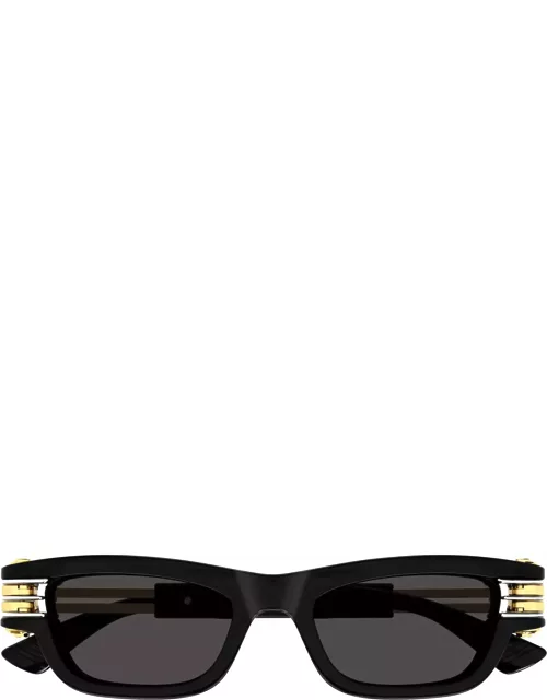 Bottega Veneta Eyewear Bolt - Bv1308s-001 - Black Sunglasse