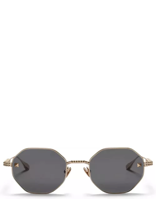 Valentino Eyewear V-stud - White Gold Sunglasse