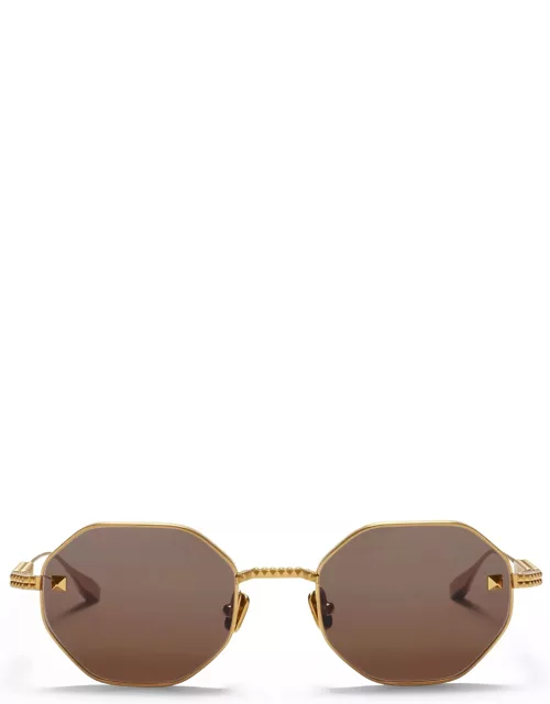 Valentino Eyewear V-stud - Gold Sunglasse