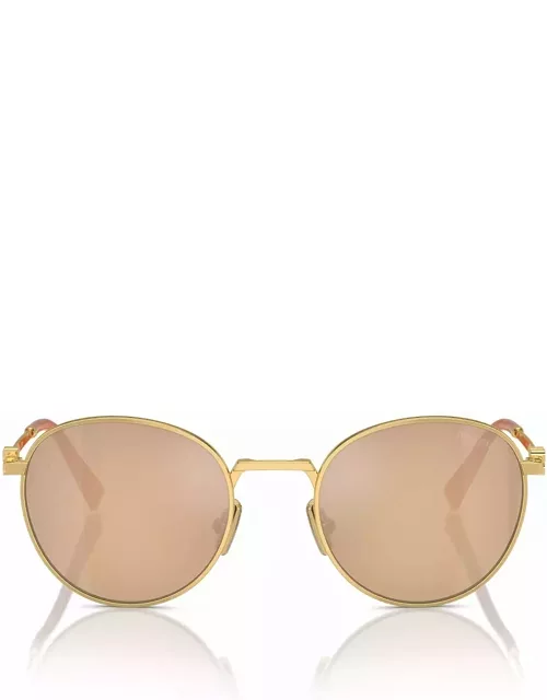 Miu Miu Eyewear Mu 55zs Gold Sunglasse