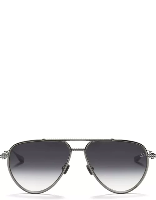 Valentino Eyewear V-stud Ii - Black Rhodium Sunglasse