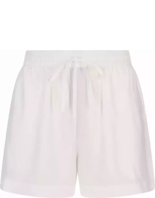 Parosh Sofia Shorts In White Silk
