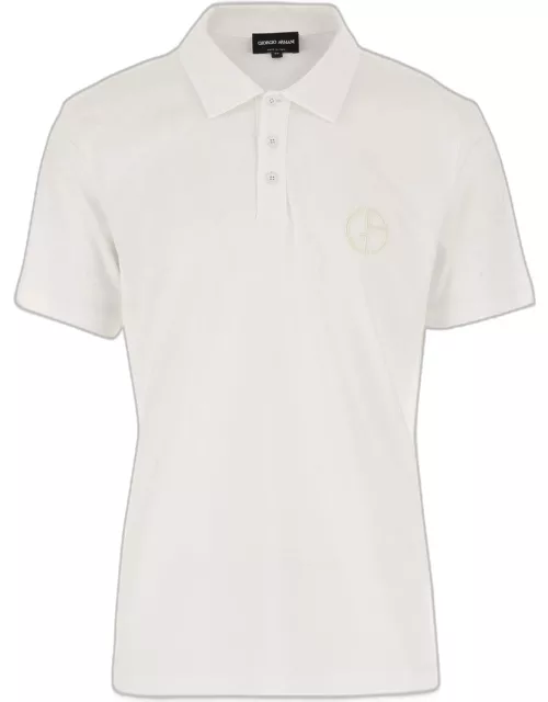 Giorgio Armani Cotton Polo Shirt With Logo