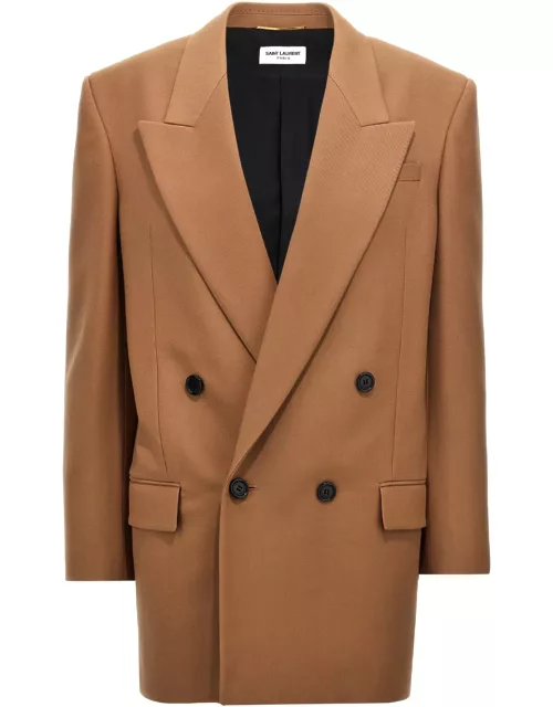 Saint Laurent Gabardine Double-breasted Blazer