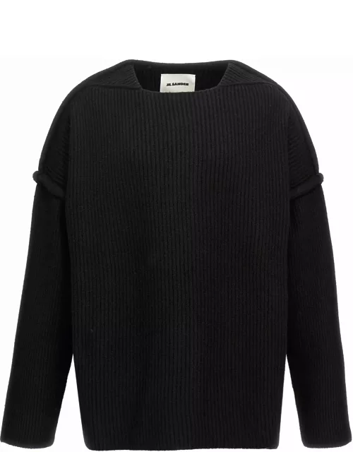 Jil Sander Geometric Neckline Sweater