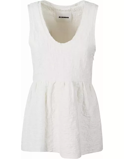 Jil Sander Sleeveless U-neck Top