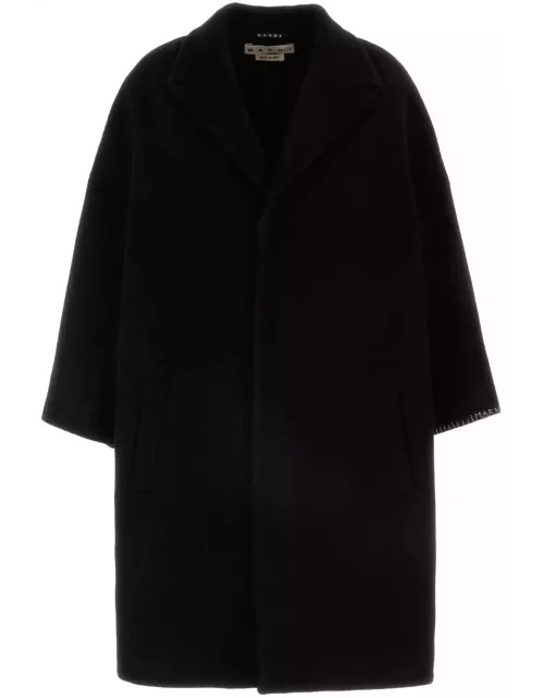 Marni Black Wool Blend Coat