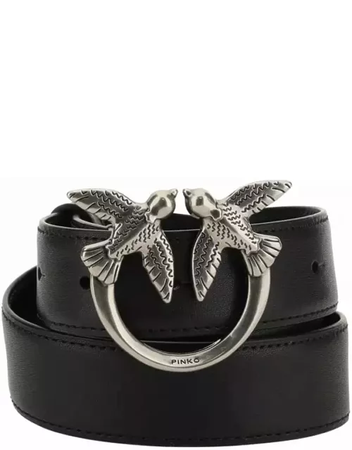 Pinko Love Berry Leather Belt