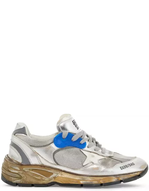 Golden Goose Mesh And Laminated Leather Dad-star Sneakers.
